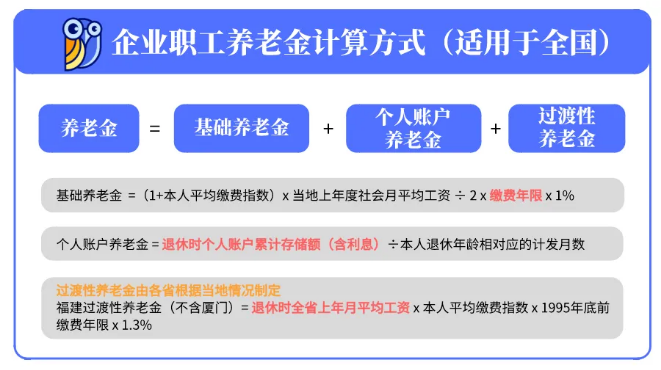 企業(yè)職工養(yǎng)老金計(jì)算方式